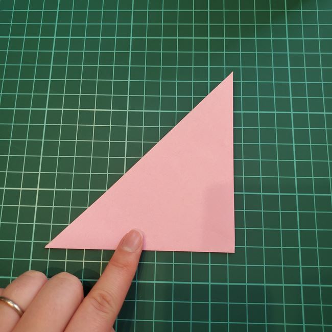 桜の木の折り紙 簡単な折り方作り方②花(3)