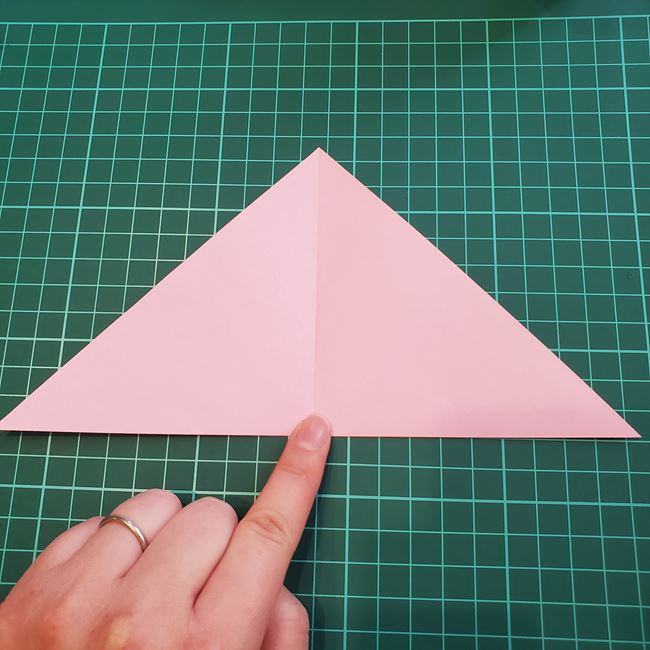 桜の木の折り紙 簡単な折り方作り方②花(4)