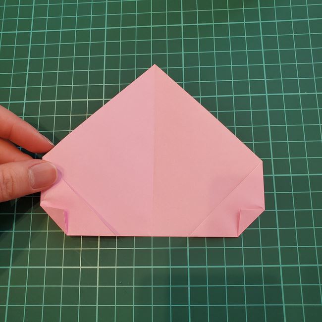 桜の木の折り紙 簡単な折り方作り方②花(6)