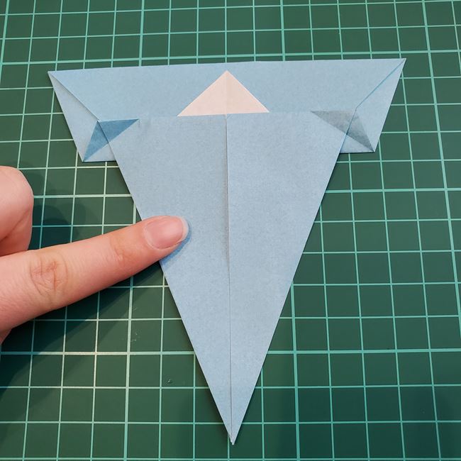 象の折り紙 立体でも簡単な折り方作り方①顔(11)