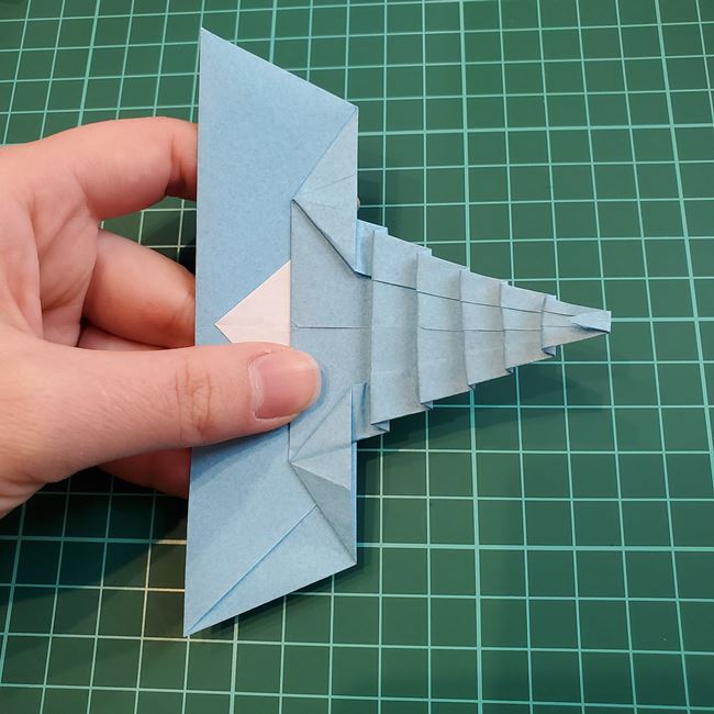 象の折り紙 立体でも簡単な折り方作り方①顔(19)
