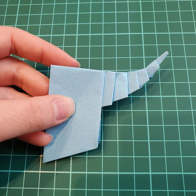 象の折り紙 立体でも簡単な折り方作り方①顔(21)