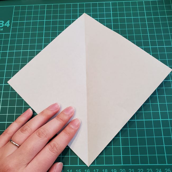 象の折り紙 立体でも簡単な折り方作り方①顔(3)