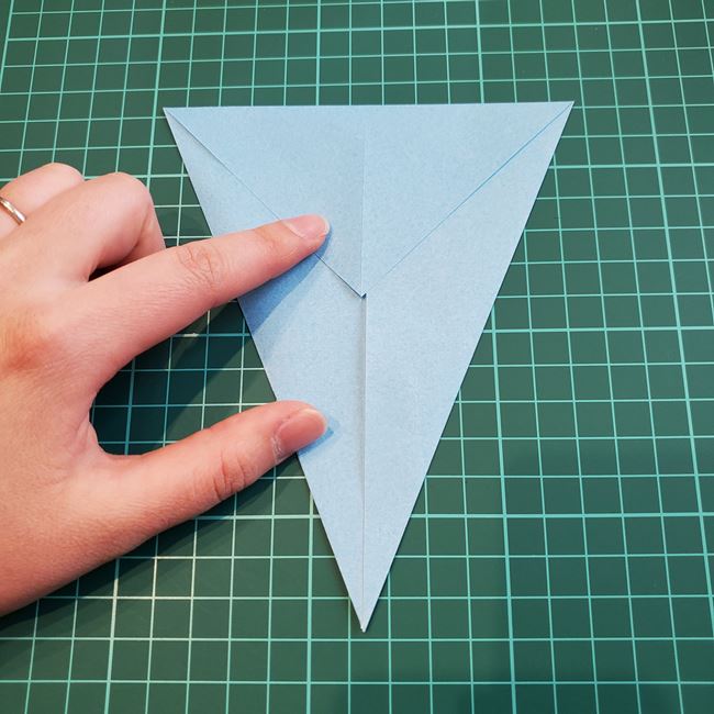 象の折り紙 立体でも簡単な折り方作り方①顔(5)