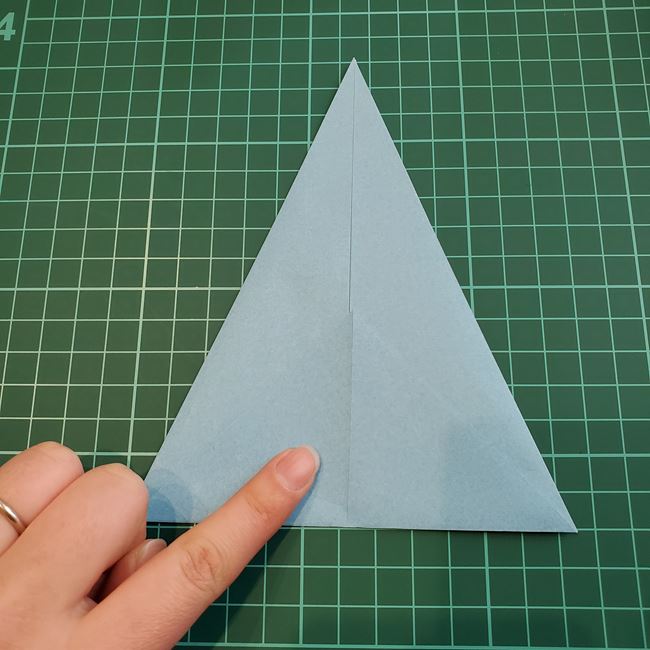 象の折り紙 立体でも簡単な折り方作り方①顔(6)