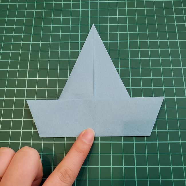 象の折り紙 立体でも簡単な折り方作り方①顔(7)