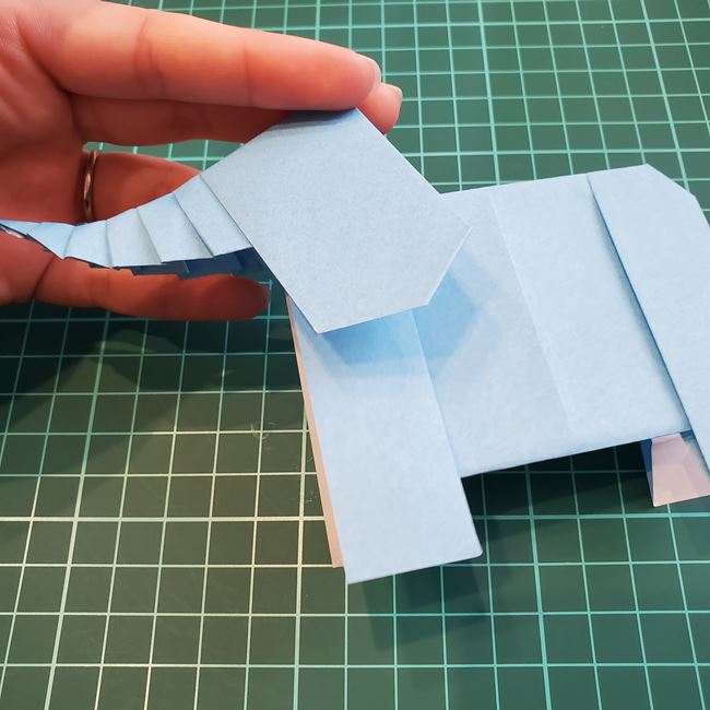 象の折り紙 立体でも簡単な折り方作り方②体(17)