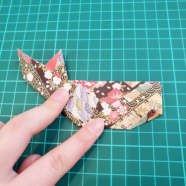 鯉のぼりの折り紙 おしゃれでかわいい作り方折り方③胴体(18)