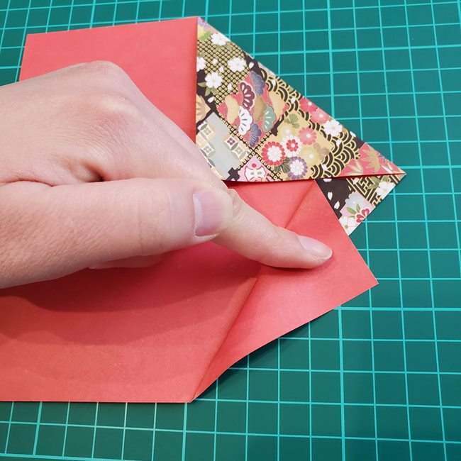 鯉のぼりの折り紙 おしゃれでかわいい作り方折り方③胴体(5)