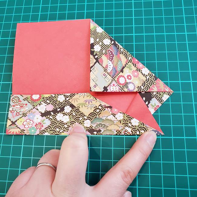 鯉のぼりの折り紙 おしゃれでかわいい作り方折り方③胴体(7)
