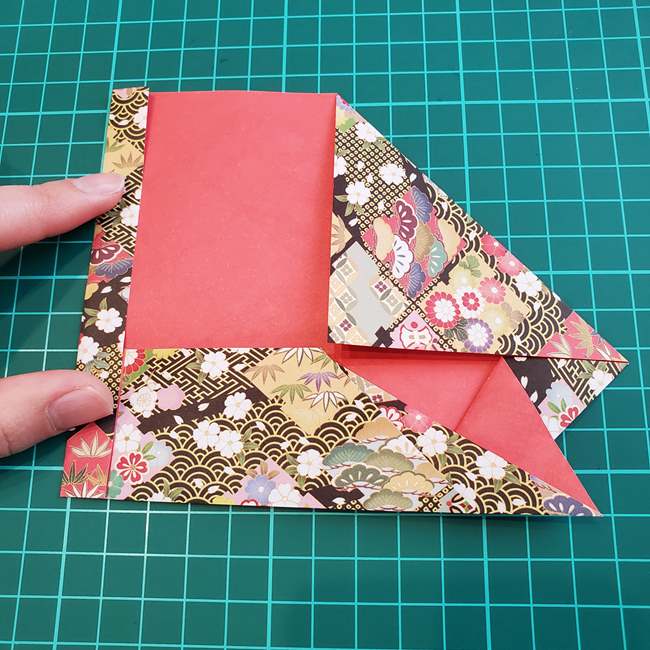 鯉のぼりの折り紙 おしゃれでかわいい作り方折り方③胴体(8)