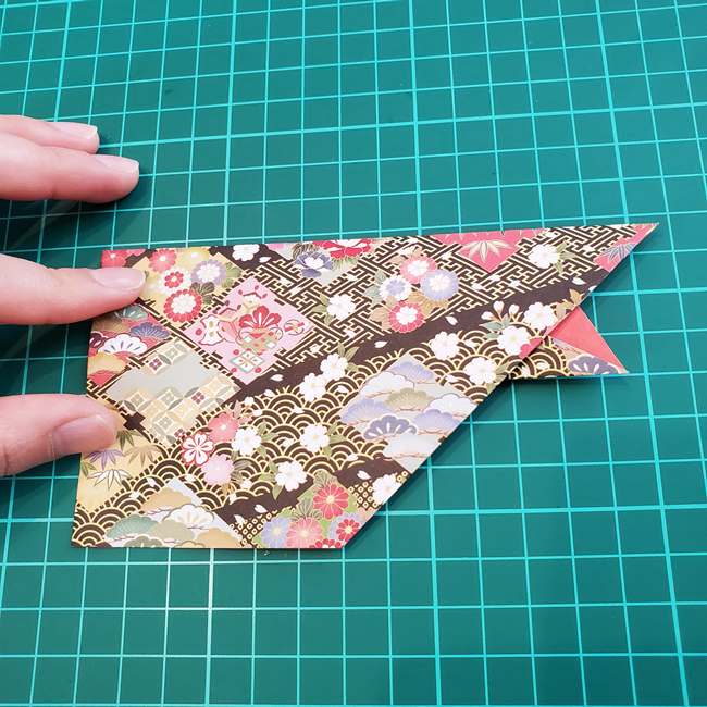 鯉のぼりの折り紙 おしゃれでかわいい作り方折り方③胴体(9)