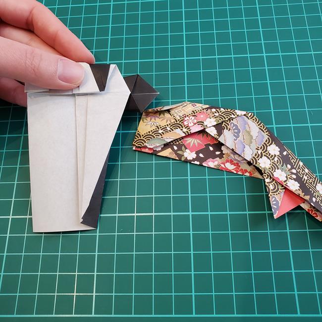 鯉のぼりの折り紙 おしゃれでかわいい作り方折り方④組み合わせ(2)