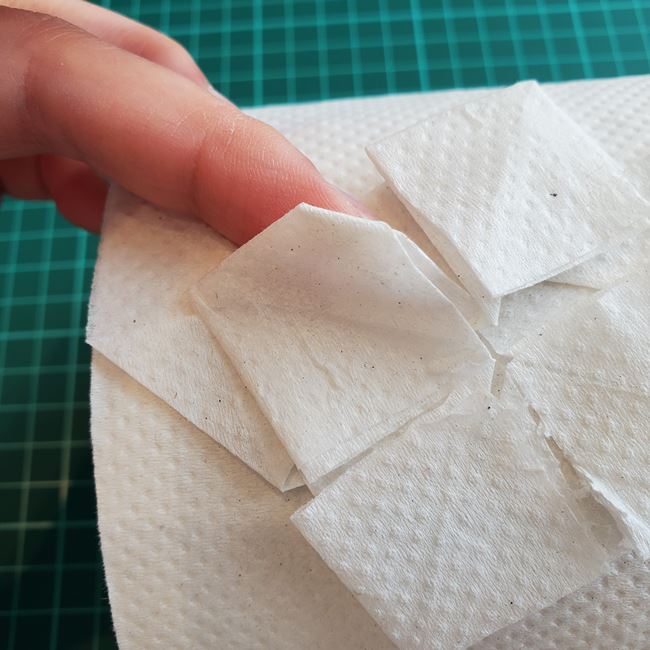 トイレットペーパー折り紙 クローバーの折り方作り方(22)