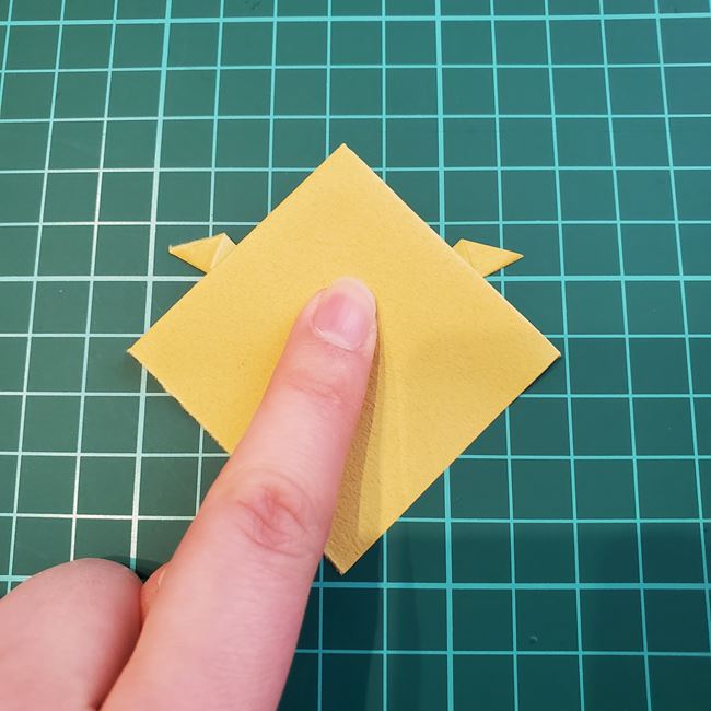 兜の箸置きの折り紙 折り方作り方(14)