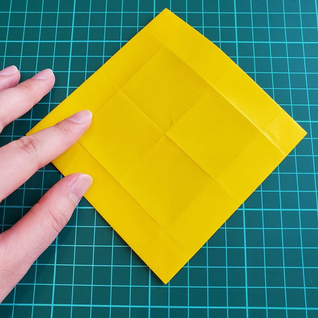折り紙メダル クローバーの折り方 1枚で作れる作り方(11)