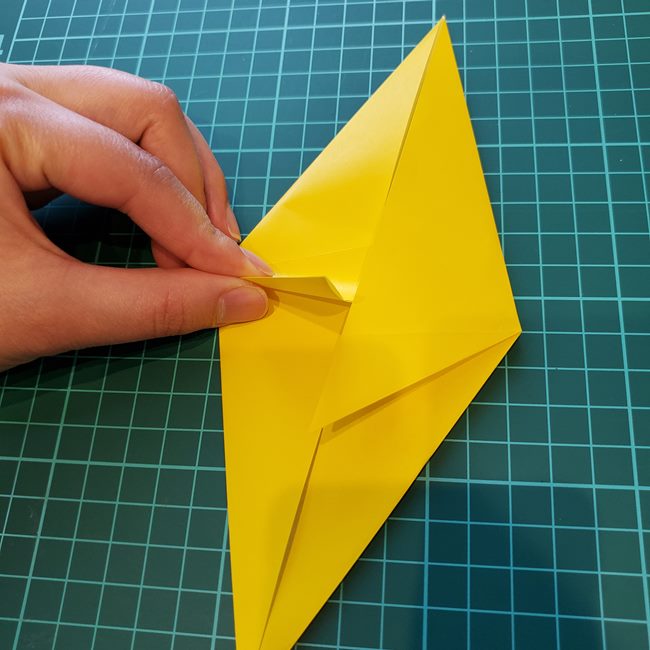 キリン 折り紙2枚でかわいい！作り方折り方①顔(10)