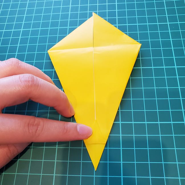 キリン 折り紙2枚でかわいい！作り方折り方①顔(12)