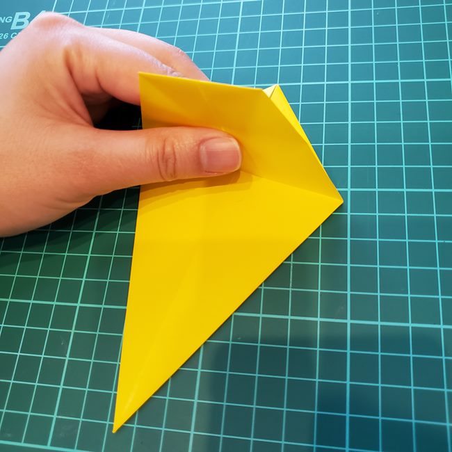 キリン 折り紙2枚でかわいい！作り方折り方①顔(14)
