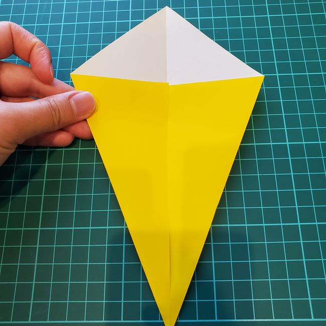 キリン 折り紙2枚でかわいい！作り方折り方①顔(4)