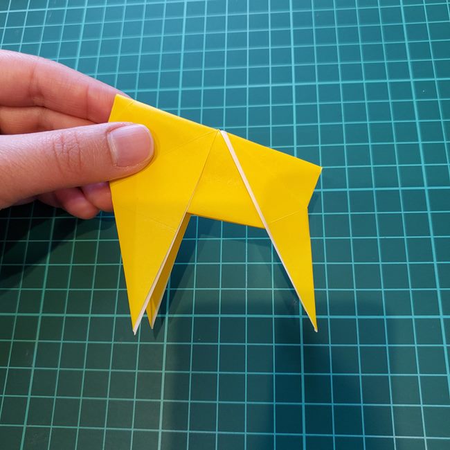 キリン 折り紙2枚でかわいい！作り方折り方②体(22)