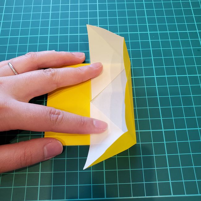 キリン 折り紙2枚でかわいい！作り方折り方②体(9)