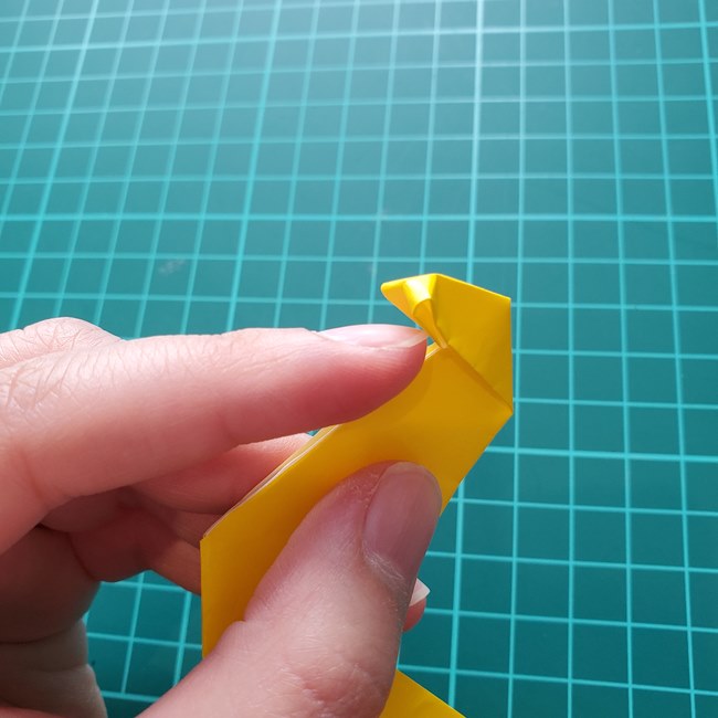 キリンの折り紙 簡単に1枚でつくる折り方作り方(10)a