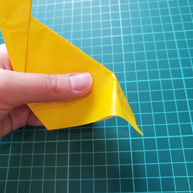 キリンの折り紙 簡単に1枚でつくる折り方作り方(12)a