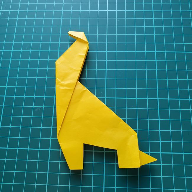キリンの折り紙 簡単に1枚でつくる折り方作り方(16)