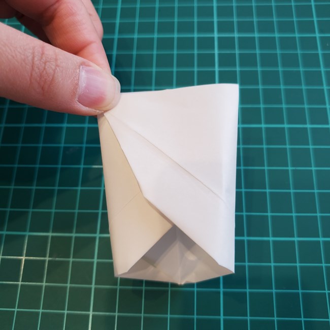ビーチパラソルの折り紙 の折り方作り方(平面)①傘(11)