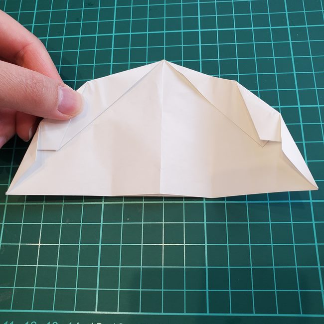 ビーチパラソルの折り紙 の折り方作り方(平面)①傘(12)