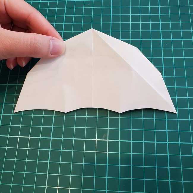 ビーチパラソルの折り紙 の折り方作り方(平面)①傘(14)