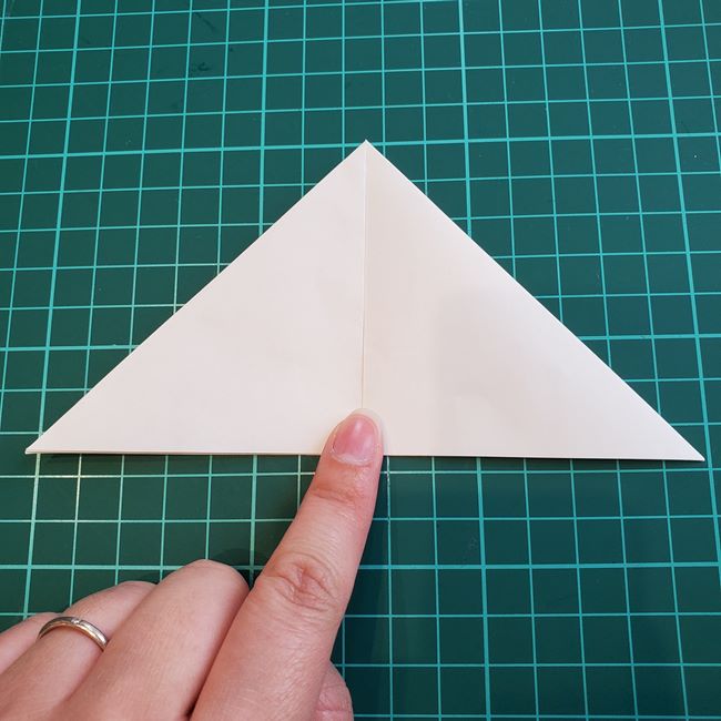 ビーチパラソルの折り紙 の折り方作り方(平面)①傘(5)