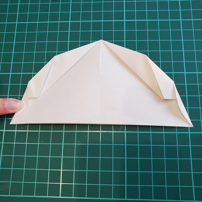 ビーチパラソルの折り紙 の折り方作り方(平面)①傘(9)