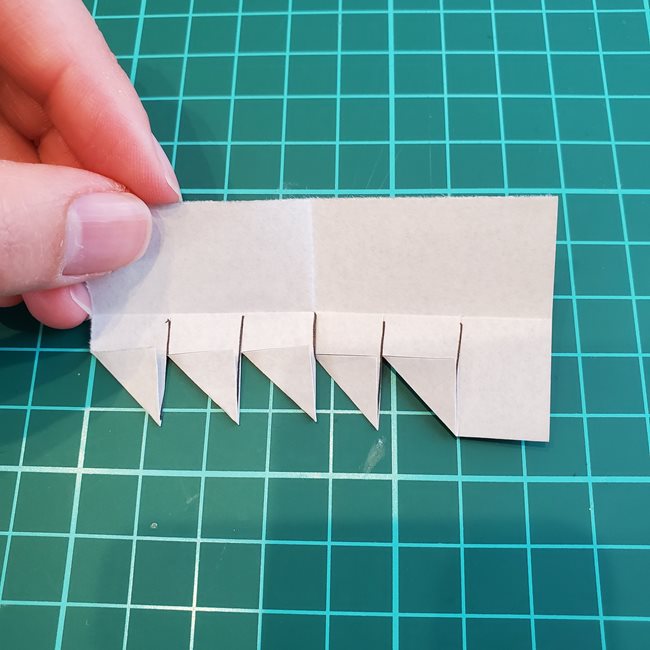 五条悟の折り紙の折り方作り方③髪2(3)