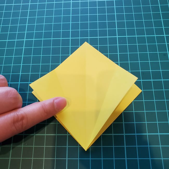 折り紙 キリンの顔の簡単な折り方作り方(15)