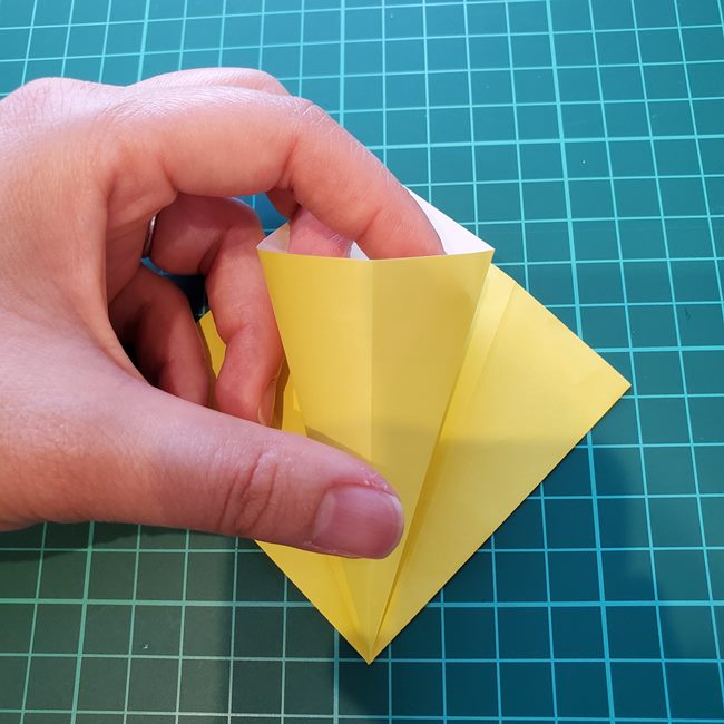 折り紙 キリンの顔の簡単な折り方作り方(17)