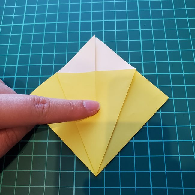 折り紙 キリンの顔の簡単な折り方作り方(18)