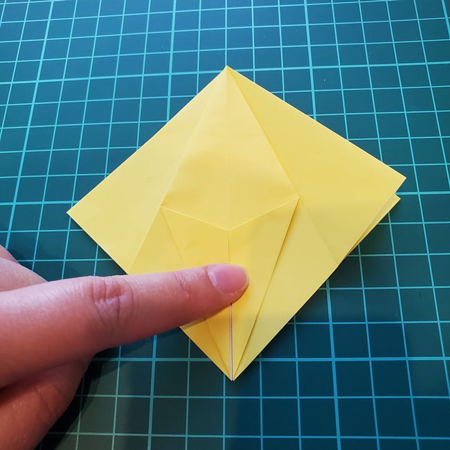 折り紙 キリンの顔の簡単な折り方作り方(20)