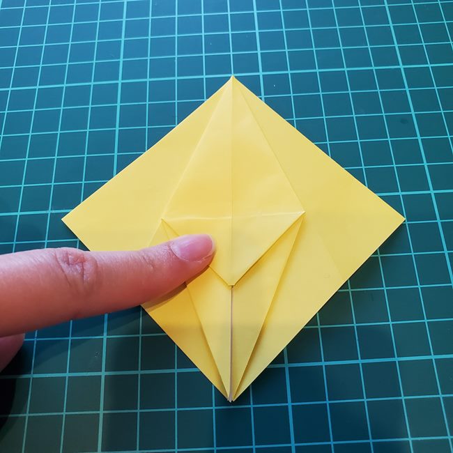 折り紙 キリンの顔の簡単な折り方作り方(27)