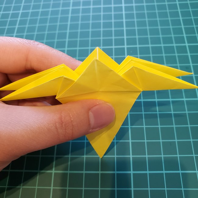 折り紙 キリンの顔の簡単な折り方作り方②耳(14)