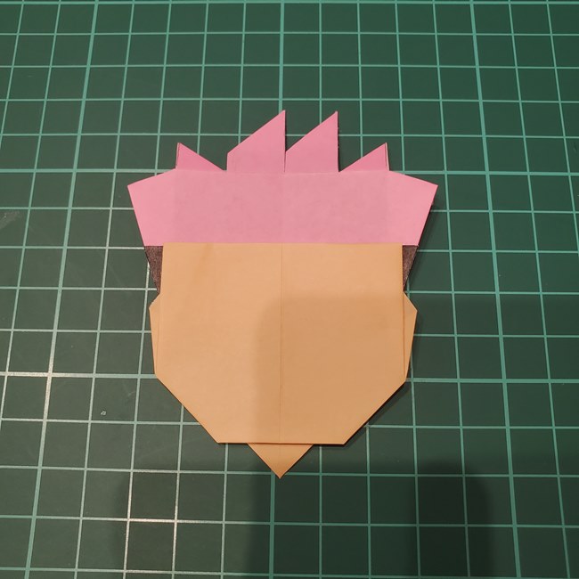 折り紙 虎杖悠仁の折り方作り方⑥組み合わせ(8)
