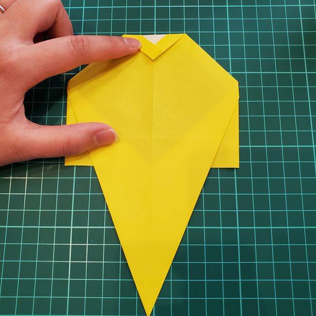 折り紙で金魚すくいのポイの折り方作り方(12)