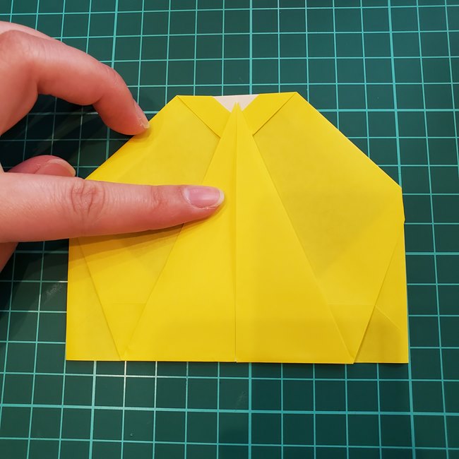折り紙で金魚すくいのポイの折り方作り方(13)