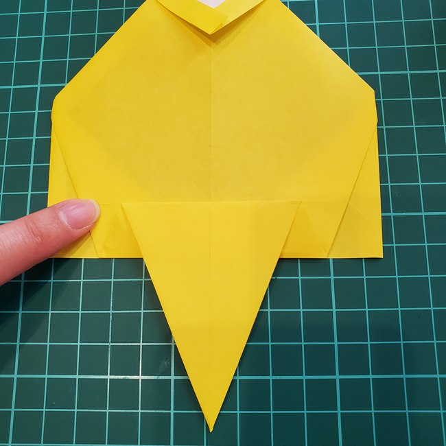 折り紙で金魚すくいのポイの折り方作り方(14)