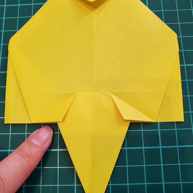 折り紙で金魚すくいのポイの折り方作り方(15)