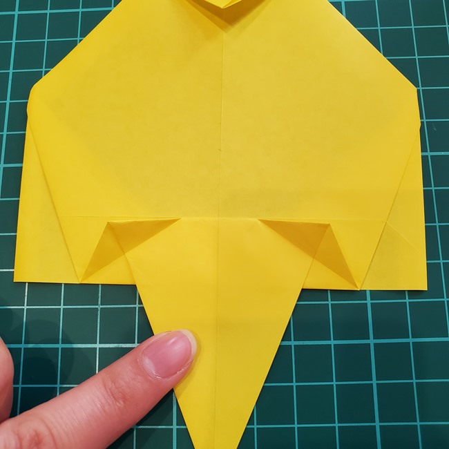 折り紙で金魚すくいのポイの折り方作り方(16)