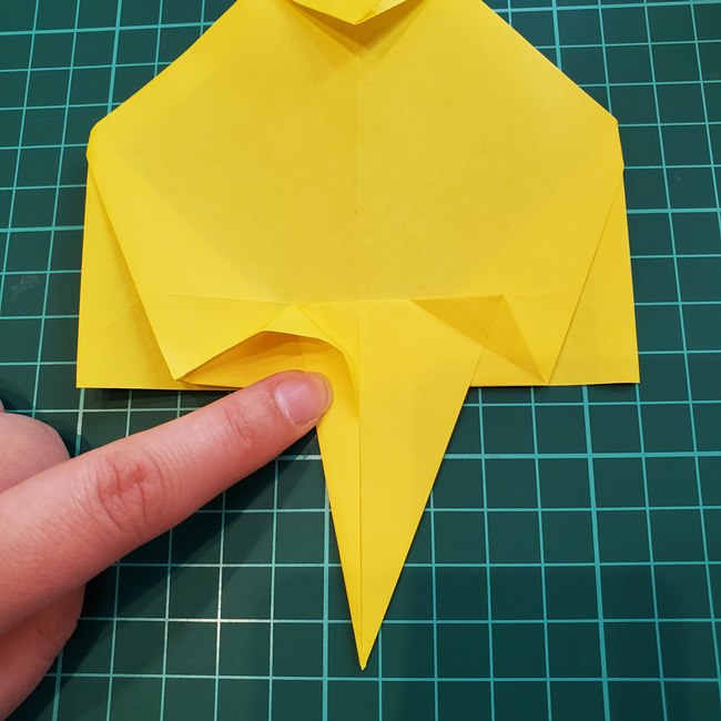 折り紙で金魚すくいのポイの折り方作り方(17)