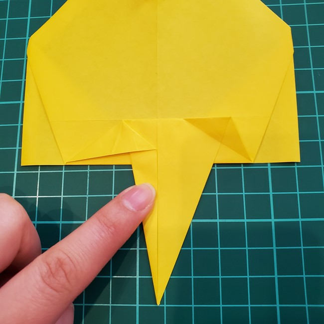 折り紙で金魚すくいのポイの折り方作り方(18)