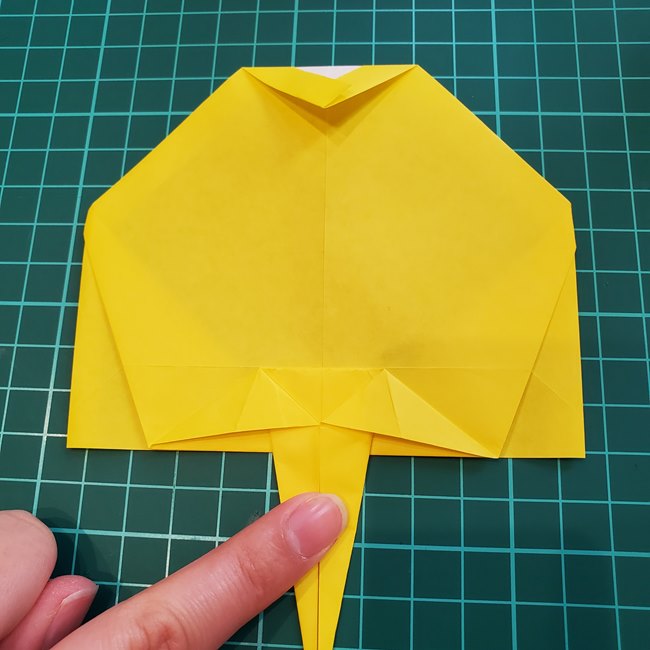 折り紙で金魚すくいのポイの折り方作り方(19)